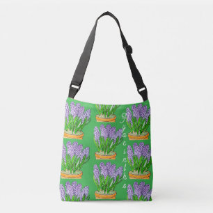 Purple Hyacinths in a Planter Crossbody Bag
