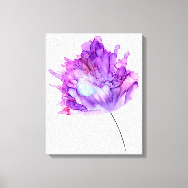 Purple hydrangea----customisable-- canvas print (Front)