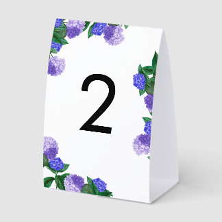 Purple Hydrangea Floral Greenery Modern Wedding