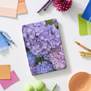 Purple Hydrangea Floral iPad Case