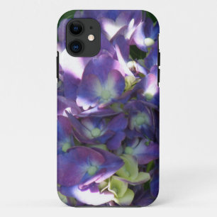 Purple Hydrangea Flowers iPhone 11 Case