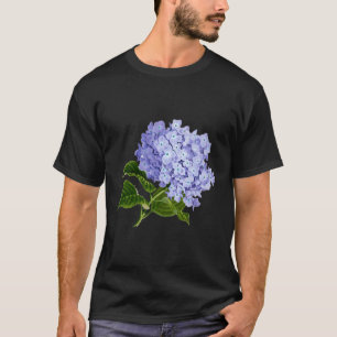 Purple Hydrangea Flowers Gardener T-Shirt