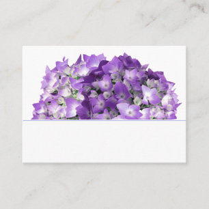 Purple Hydrangea Flowers Wedding Place Cards