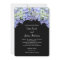 Purple Hydrangea on Black Background Wedding