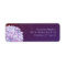 Purple Hydrangea Plum Wedding Return Address