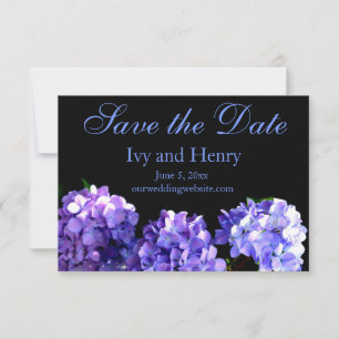 Purple hydrangea purple flower Save The Date