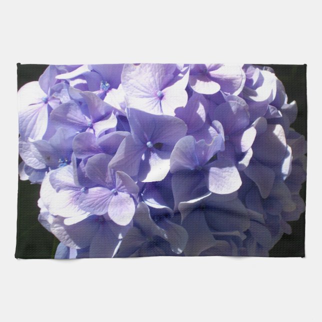 Purple Hydrangea Tea Towel (Horizontal)