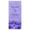 Purple Hydrangea Wedding Program