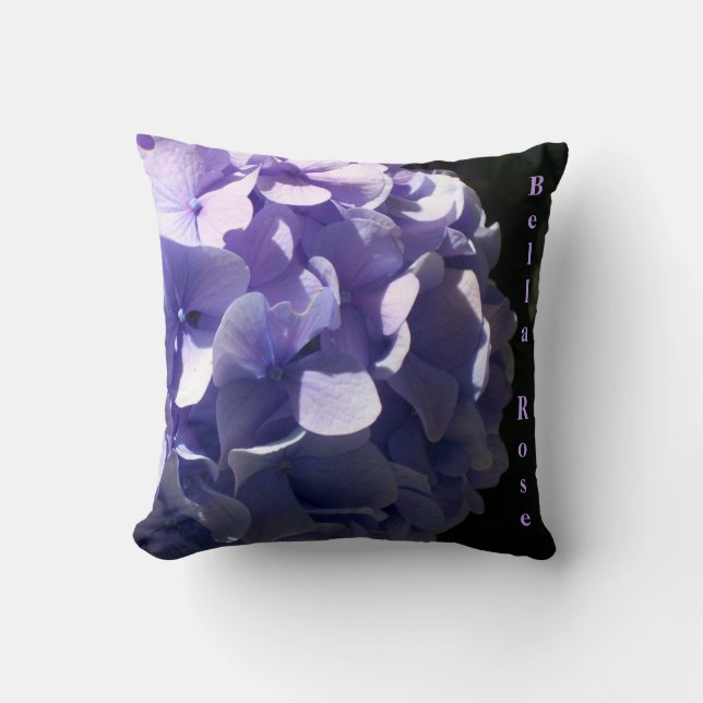 Purple Hydrangeas Cushion (Front)