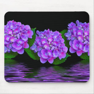 Purple Hydrangeas Mouse Pad