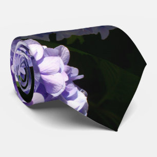 Purple Hydrangeas Tie