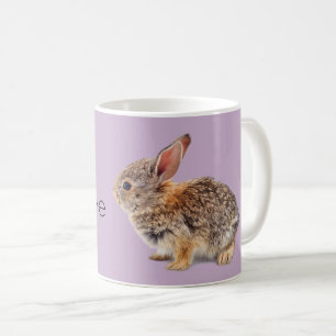 Purple I Love Rabbits Bunny Cottontail Coffee Mug