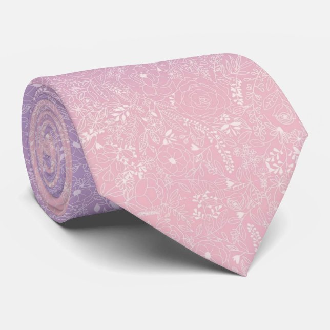 purple icy wind  tie (Rolled)