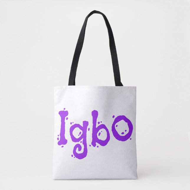 Purple Igbo Tote Bag (Front)