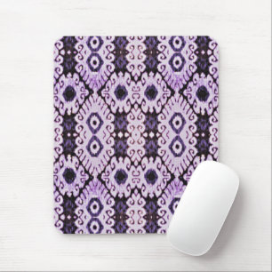Purple Ikat Mouse Pad