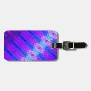 Purple Ikat X Miami Angled Luggage Tag