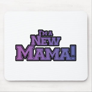 Purple I'm a New Mama Tshirts and Gifts Mouse Pad