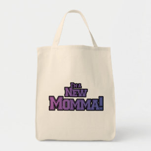 Purple I'm a New Momma Tshirts and Gifts Tote Bag
