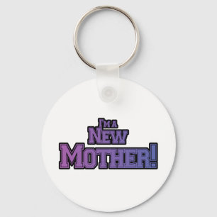 Purple I'm a New Mother Tshirts and Gifts Key Ring