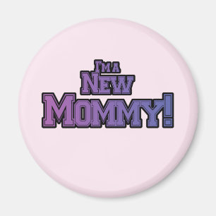 Purple I'm A New Mummy Tshirts and Gifts Magnet
