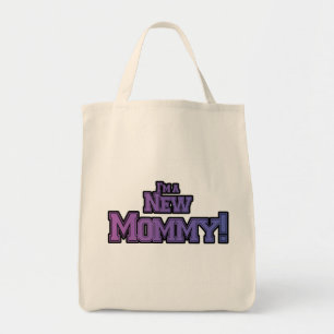 Purple I'm A New Mummy Tshirts and Gifts Tote Bag