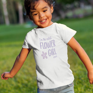 Purple I'm The Cutest Flower Girl Ever Toddler T-Shirt