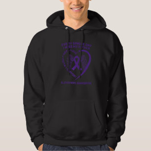Purple In Memory Of Father Dad Alzheimers Awarenes Hoodie