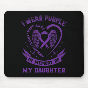 Purple In Memory Of My Daughter Pancreatic Cancer Mouse Pad
