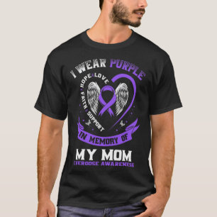 Purple In Memory Of My Mum Drug Overdose Awareness T-Shirt