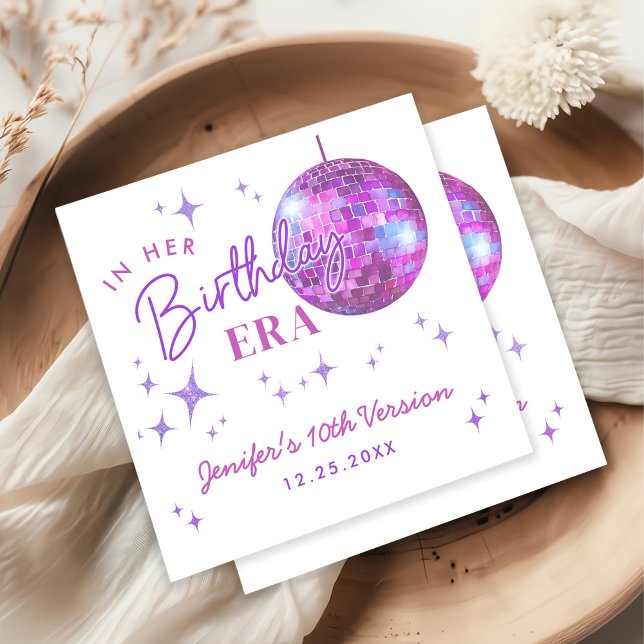 Purple In My Birthday Era Music Napkin (Creator Uploaded)