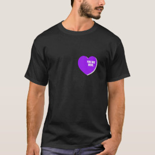 Purple In My Heart Purple Graphic T-Shirt