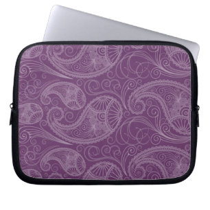 Purple Indian Henna Laptop Sleeve