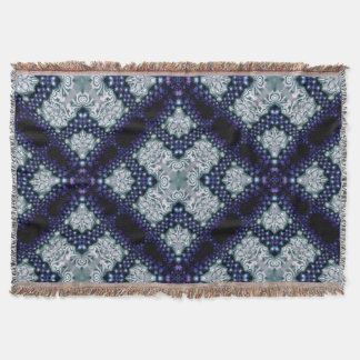 Purple Indigo Essence Mediaeval Woven Throw Blanke Blanket