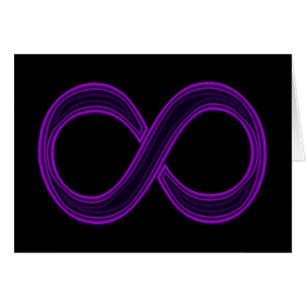 Purple Infinity Symbol Card