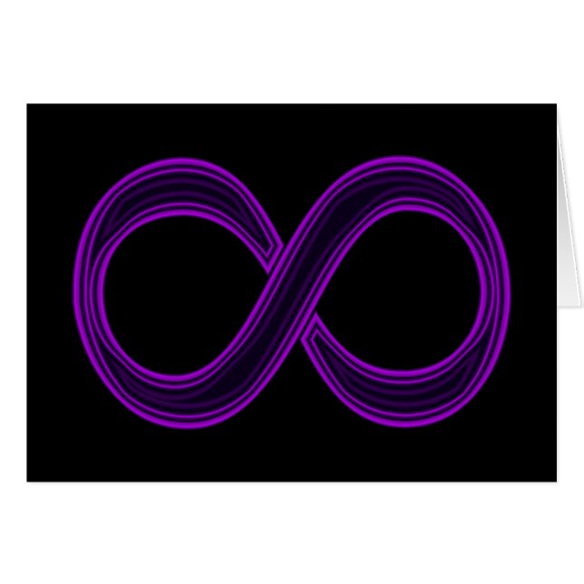Purple Infinity Symbol Card (Front Horizontal)