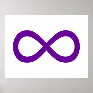 Purple Infinity Symbol Poster