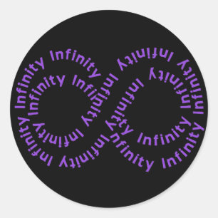 Purple Infinity Symbol Sticker