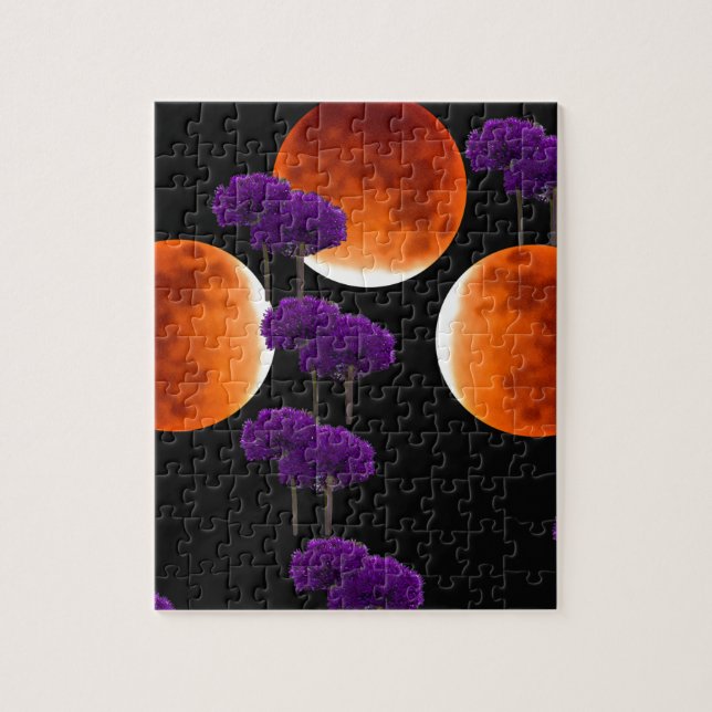 Purple Intrusion Jigsaw Puzzle (Vertical)