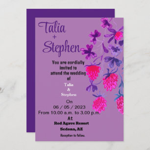 Purple  Invitation