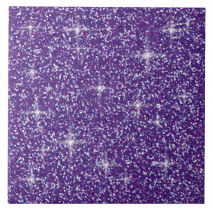 Purple iridescent glitter tile