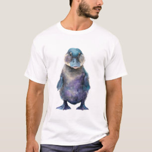 Purple Iridescent Platypus Creature Men T-Shirt