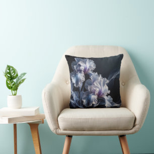 Purple Iris Blossom With Wispy Cushion