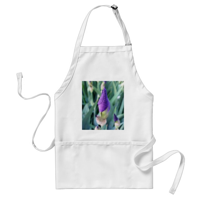 purple iris bud standard apron (Front)