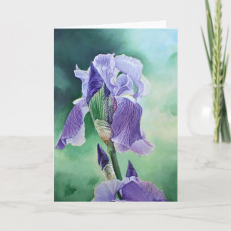 "Purple Iris" Card