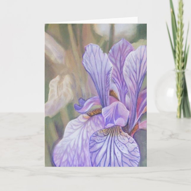 Purple Iris Card (Front)