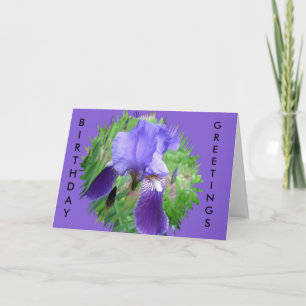 Purple Iris Card