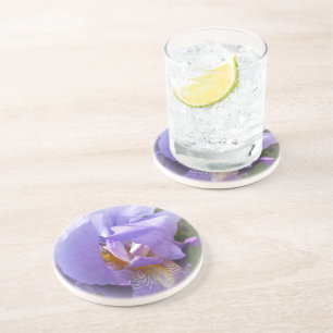 purple iris coaster