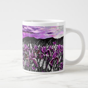 Purple Iris Fields Mug