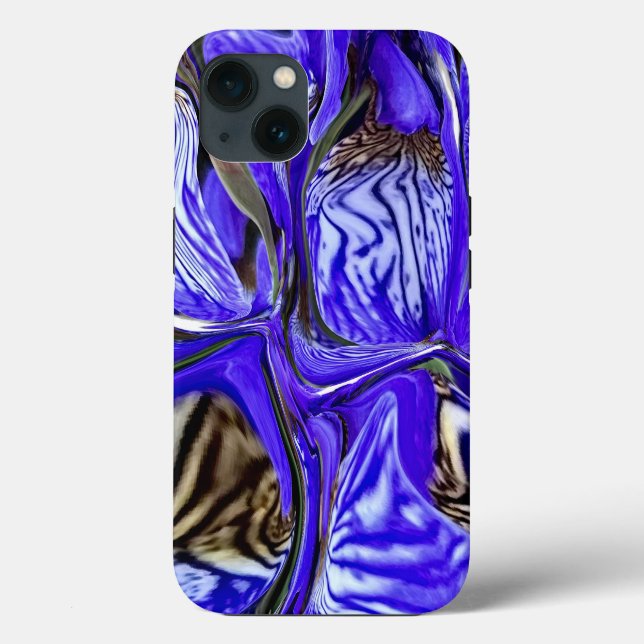 Purple Iris Flower Case-Mate iPhone Case (Back)