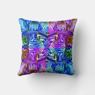 Purple Iris Flower / Greenleaf / 1974 / xFour / Cushion
